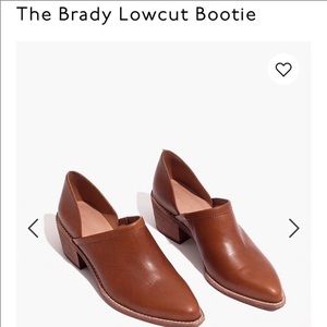 Madewell Brady Lowcut booties size 9